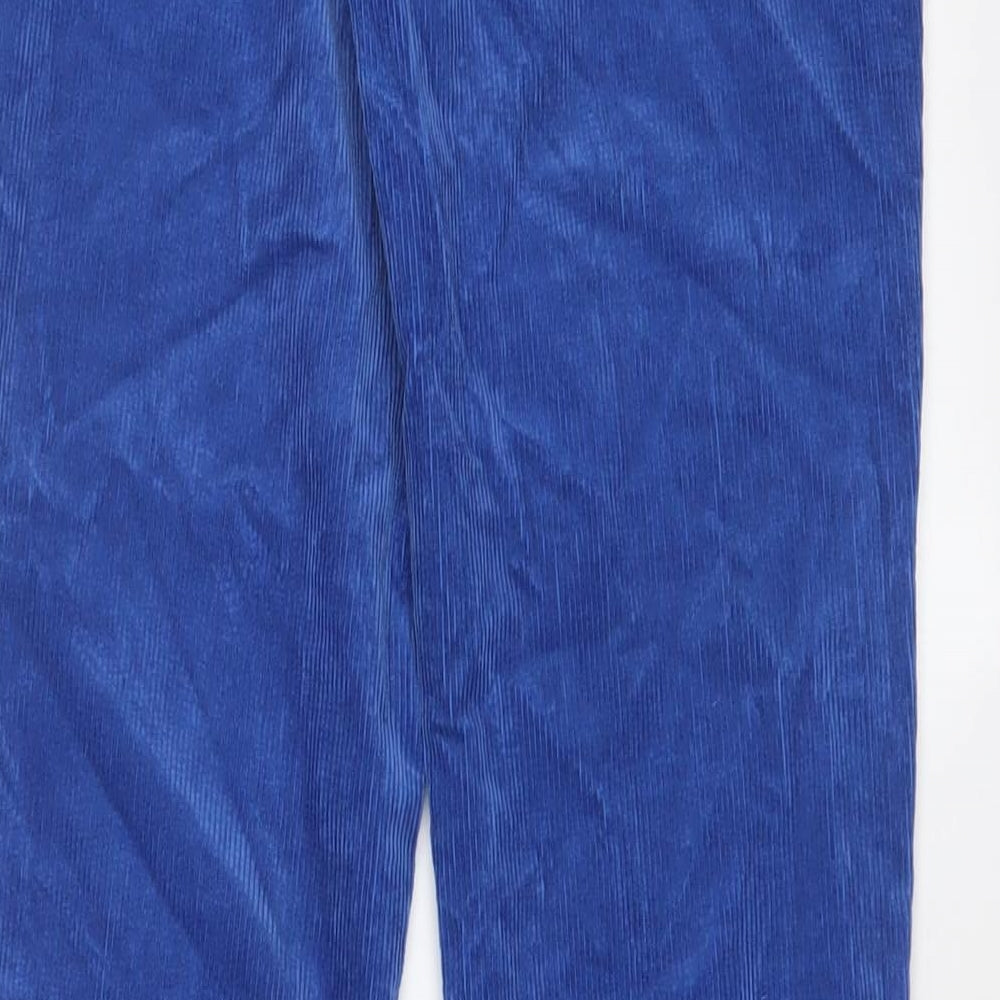 BDG Womens Blue Cotton Trousers Size 27 in L34 in Regular Zip