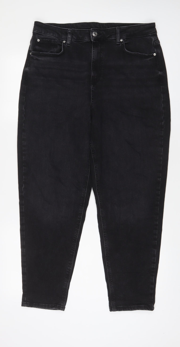 1884 Womens Black Cotton Tapered Jeans Size 32 in L27 in Regular Zip