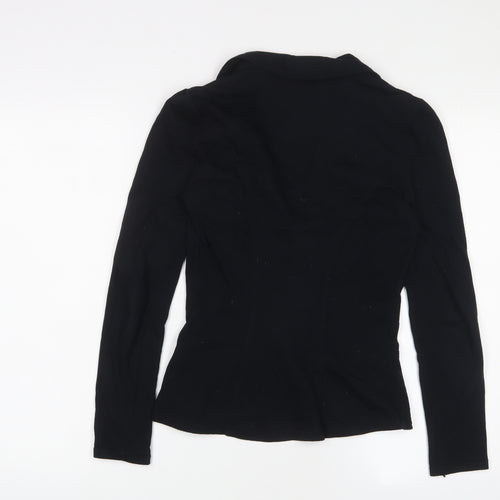 Miss Selfridge Womens Black Jacket Size 8 Button