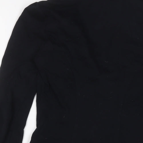 Miss Selfridge Womens Black Jacket Size 8 Button