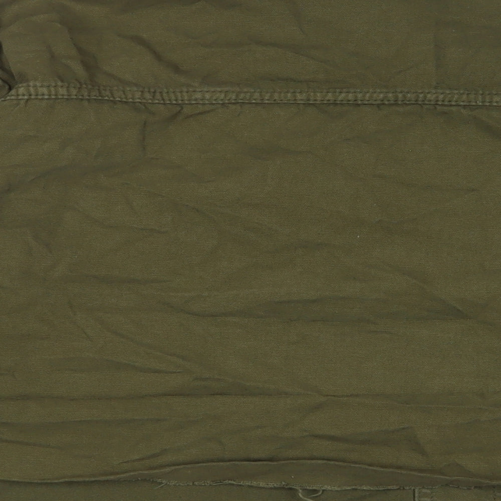 Topshop Womens Green Jacket Size M Button