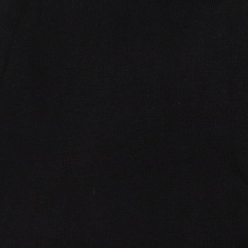 H&M Womens Black V-Neck Acrylic Cardigan Jumper Size M - Open