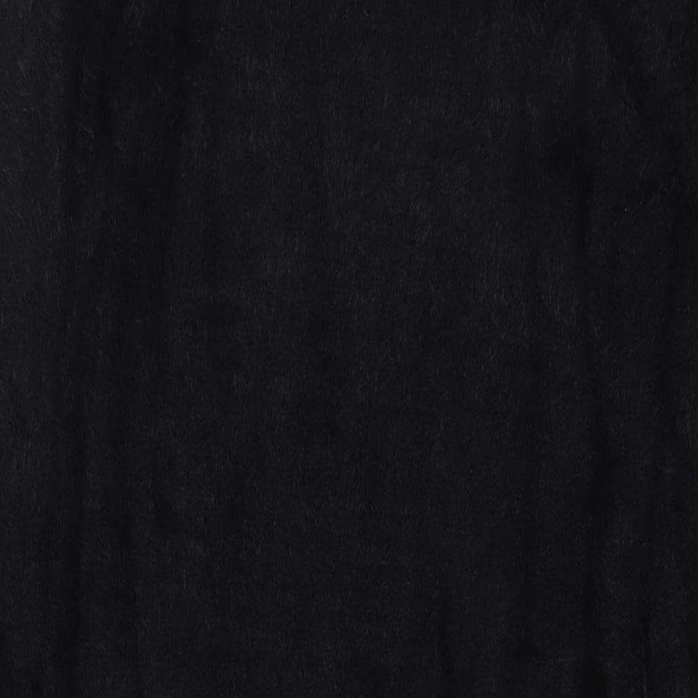 QED London Womens Black Polyester Jumper Dress Size M Roll Neck Pullover