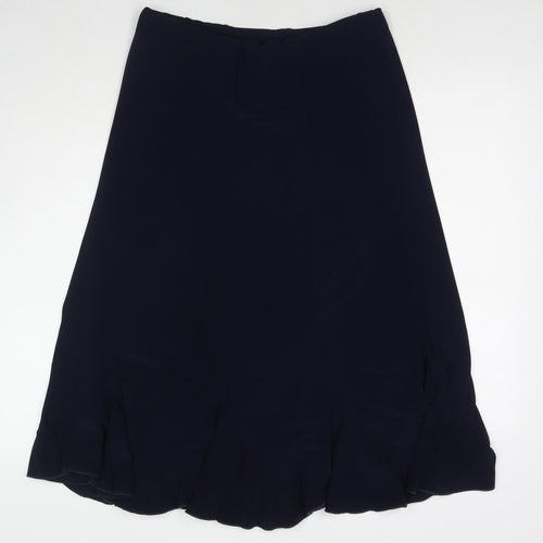Saloos Womens Blue Polyester Trumpet Skirt Size L
