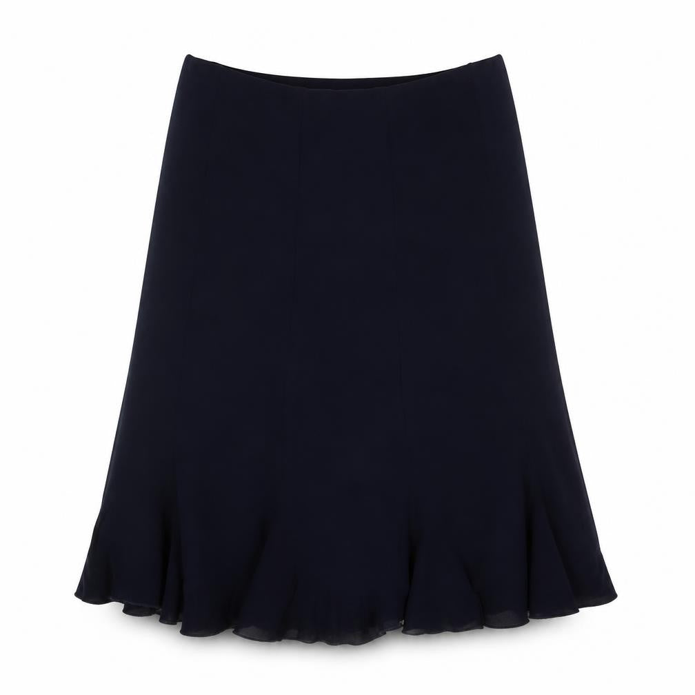 Saloos Womens Blue Polyester Trumpet Skirt Size L