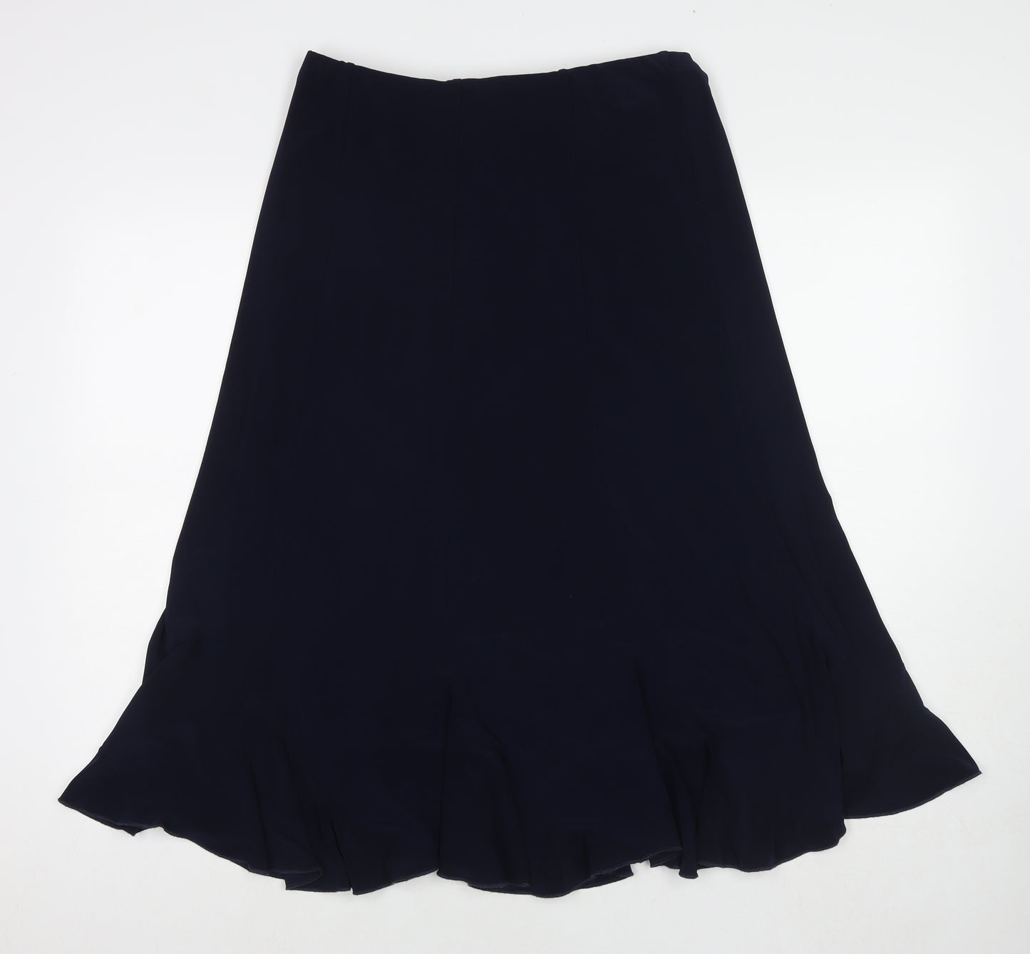 Saloos Womens Blue Polyester Trumpet Skirt Size L