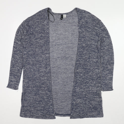 Divided by H&M Womens Blue V-Neck Viscose Cardigan Jumper Size XS