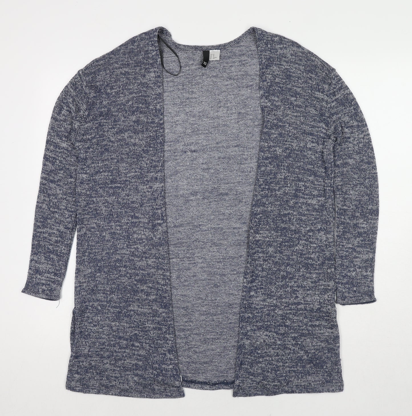 Divided by H&M Womens Blue V-Neck Viscose Cardigan Jumper Size XS