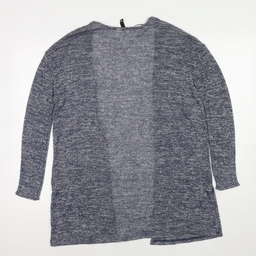 Divided by H&M Womens Blue V-Neck Viscose Cardigan Jumper Size XS