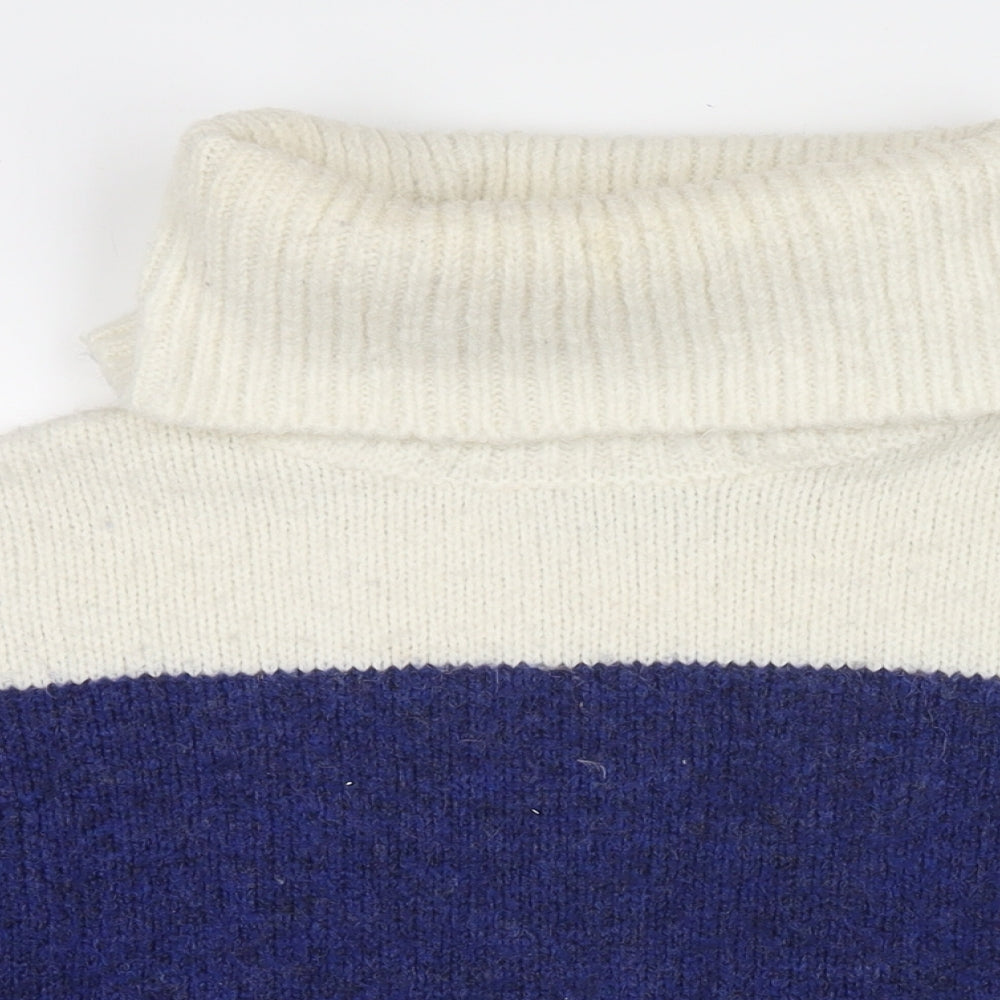 Only Womens Multicoloured Roll Neck Polyester Pullover Jumper Size M