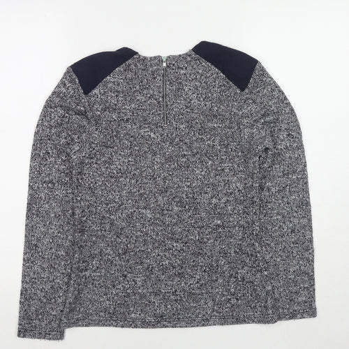 Whistles Womens Blue Round Neck Polyester Pullover Jumper Size 10