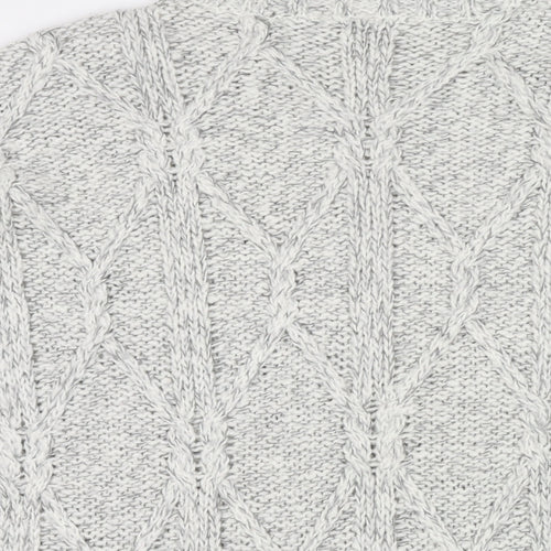 Divided by H&M Womens Grey Roll Neck Acrylic Pullover Jumper Size S