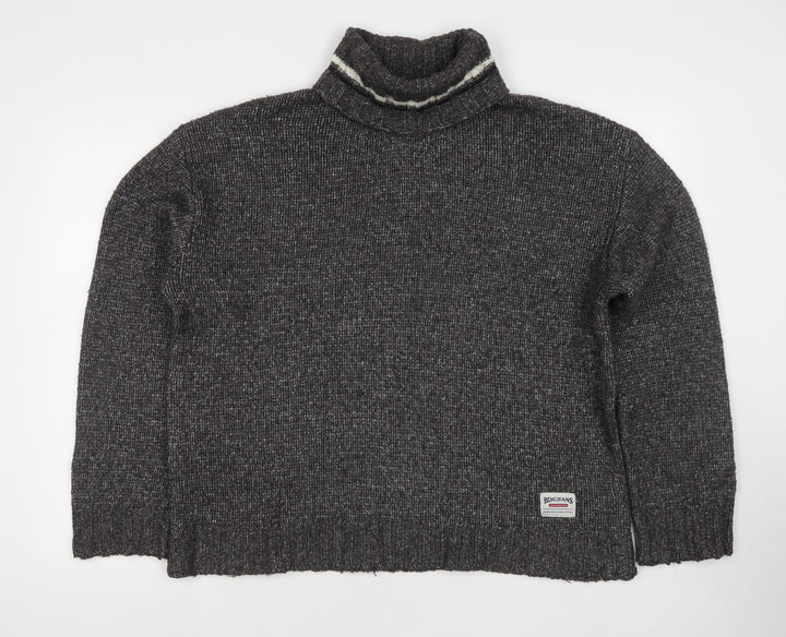 BDG Womens Grey Roll Neck Polyester Pullover Jumper Size L