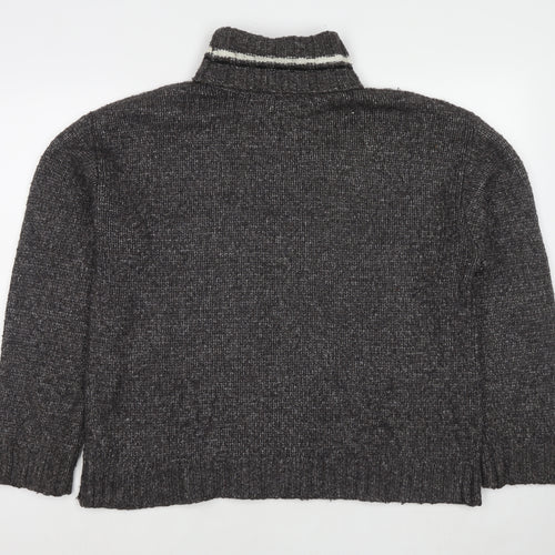 BDG Womens Grey Roll Neck Polyester Pullover Jumper Size L