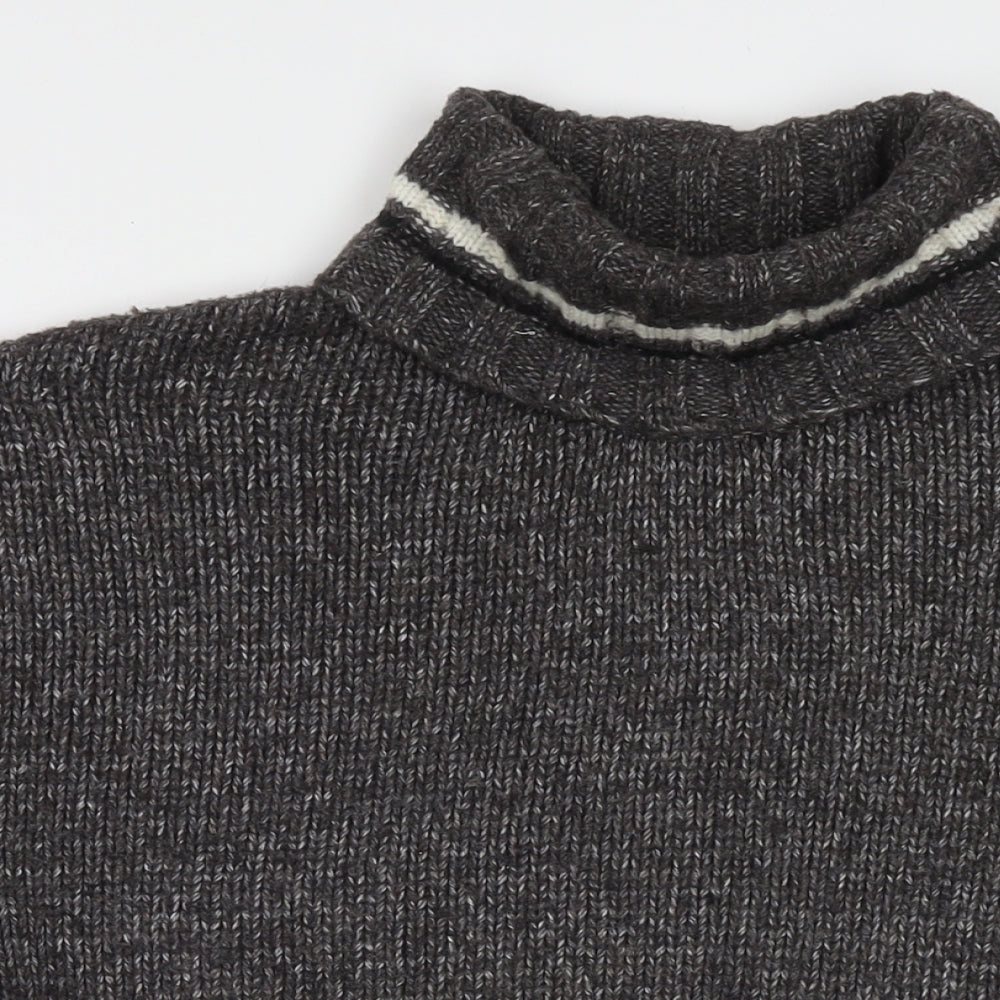 BDG Womens Grey Roll Neck Polyester Pullover Jumper Size L