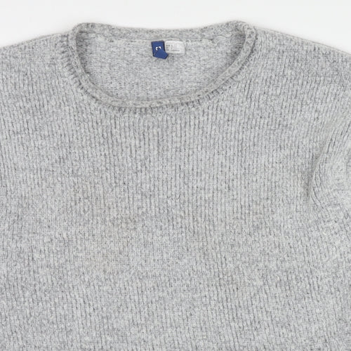 Divided by H&M Womens Grey Round Neck Polyester Pullover Jumper Size S