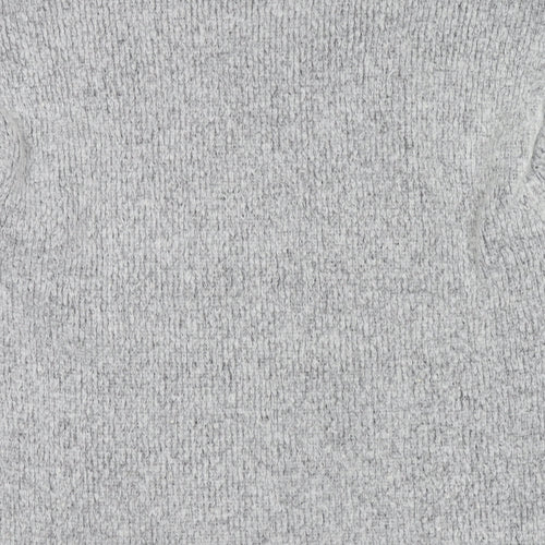 Divided by H&M Womens Grey Round Neck Polyester Pullover Jumper Size S