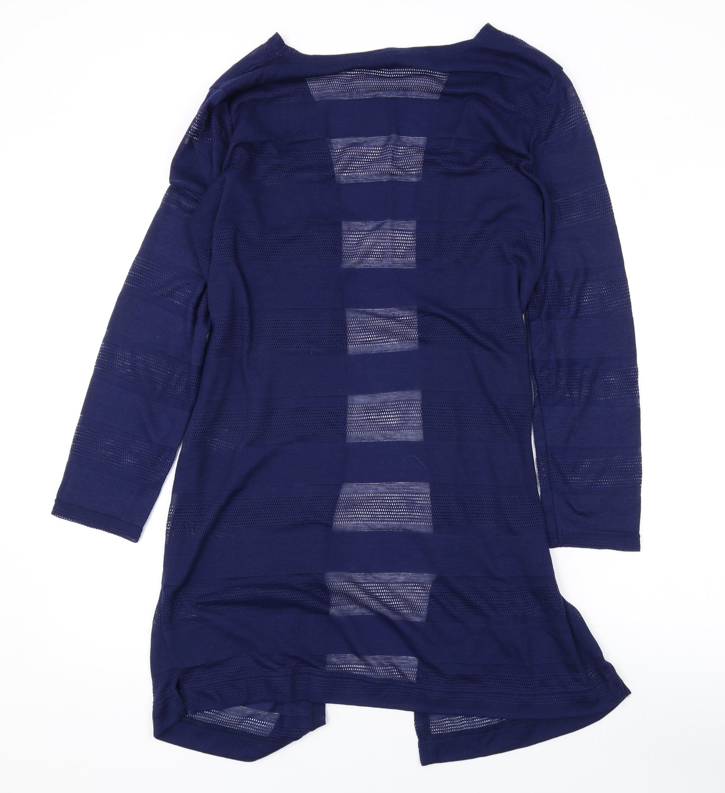 NEXT Womens Blue V-Neck Acrylic Cardigan Jumper Size 14