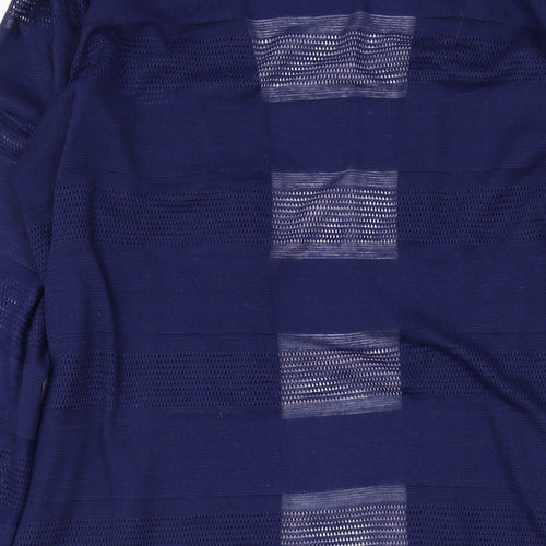 NEXT Womens Blue V-Neck Acrylic Cardigan Jumper Size 14