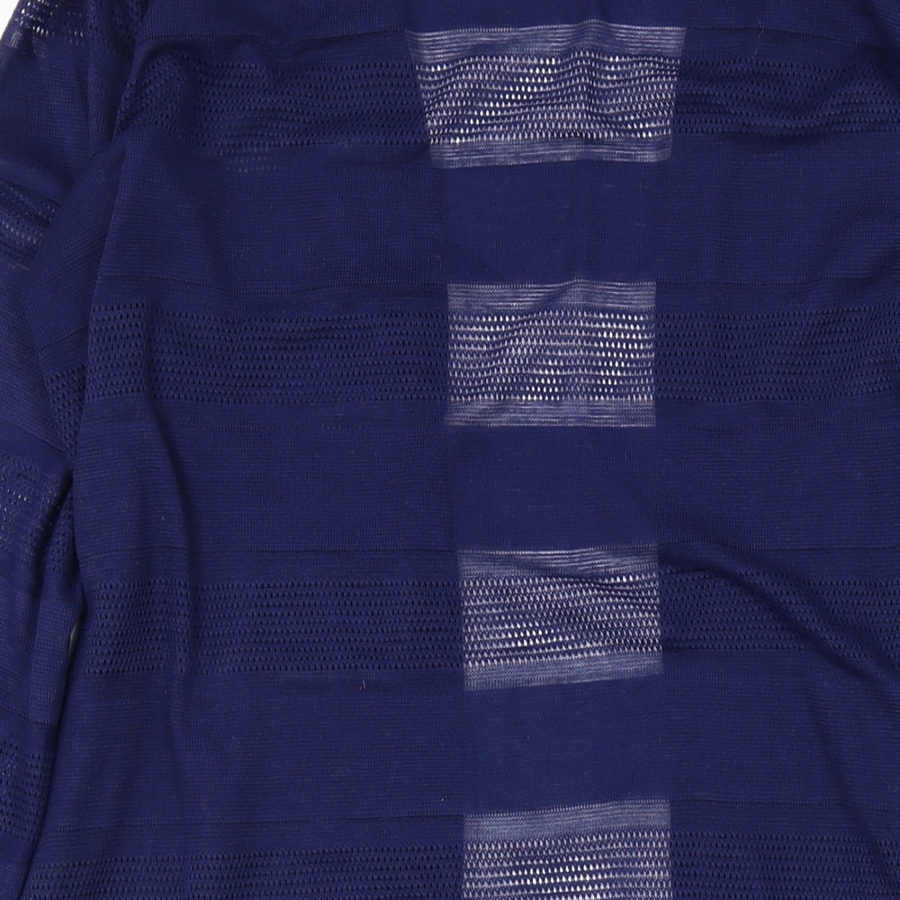NEXT Womens Blue V-Neck Acrylic Cardigan Jumper Size 14