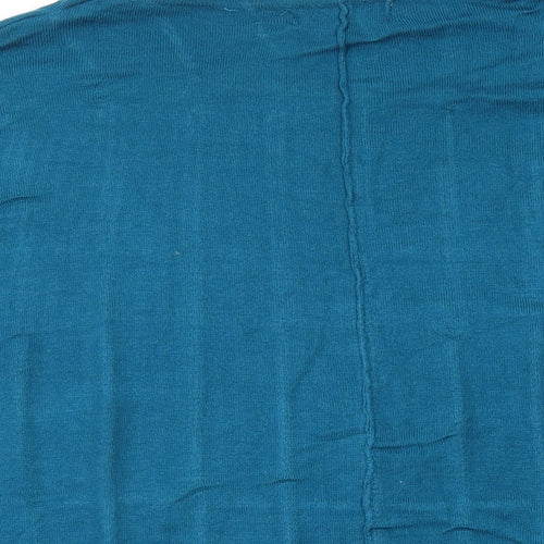 Louche Womens Blue Round Neck Viscose Pullover Jumper Size 16