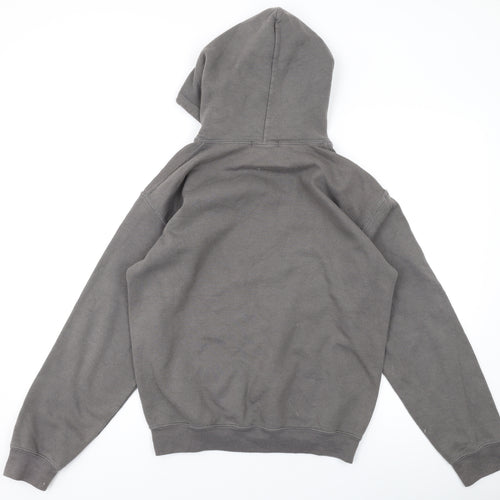 Missy Empire Womens Grey Cotton Pullover Hoodie Size 6 Pullover