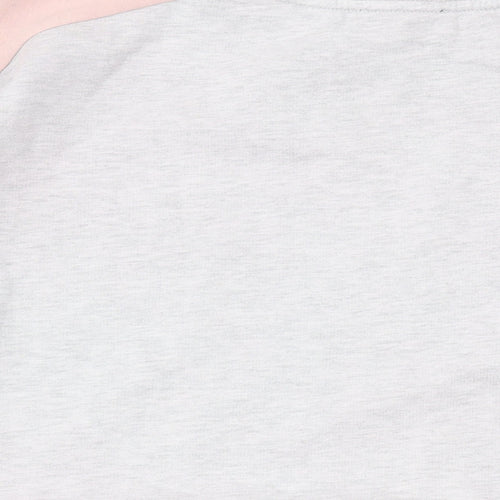 New Look Womens Pink Cotton Pullover Sweatshirt Size M Pullover