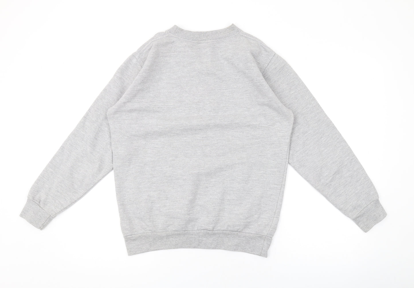 Stars & Stripes Mens Grey Cotton Pullover Sweatshirt Size S - Logo