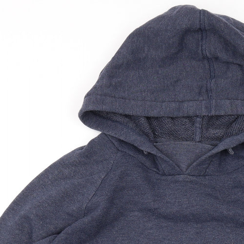 NEXT Womens Blue Cotton Pullover Hoodie Size 10 Pullover