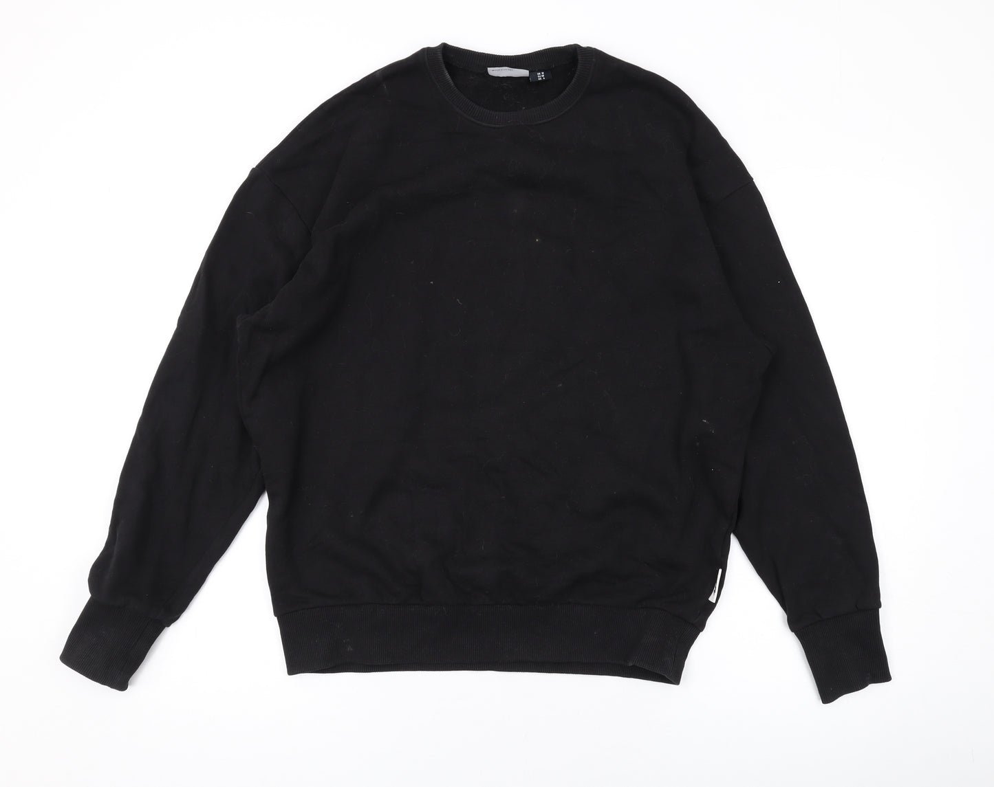 ASOS Womens Black Cotton Pullover Sweatshirt Size 10 Pullover