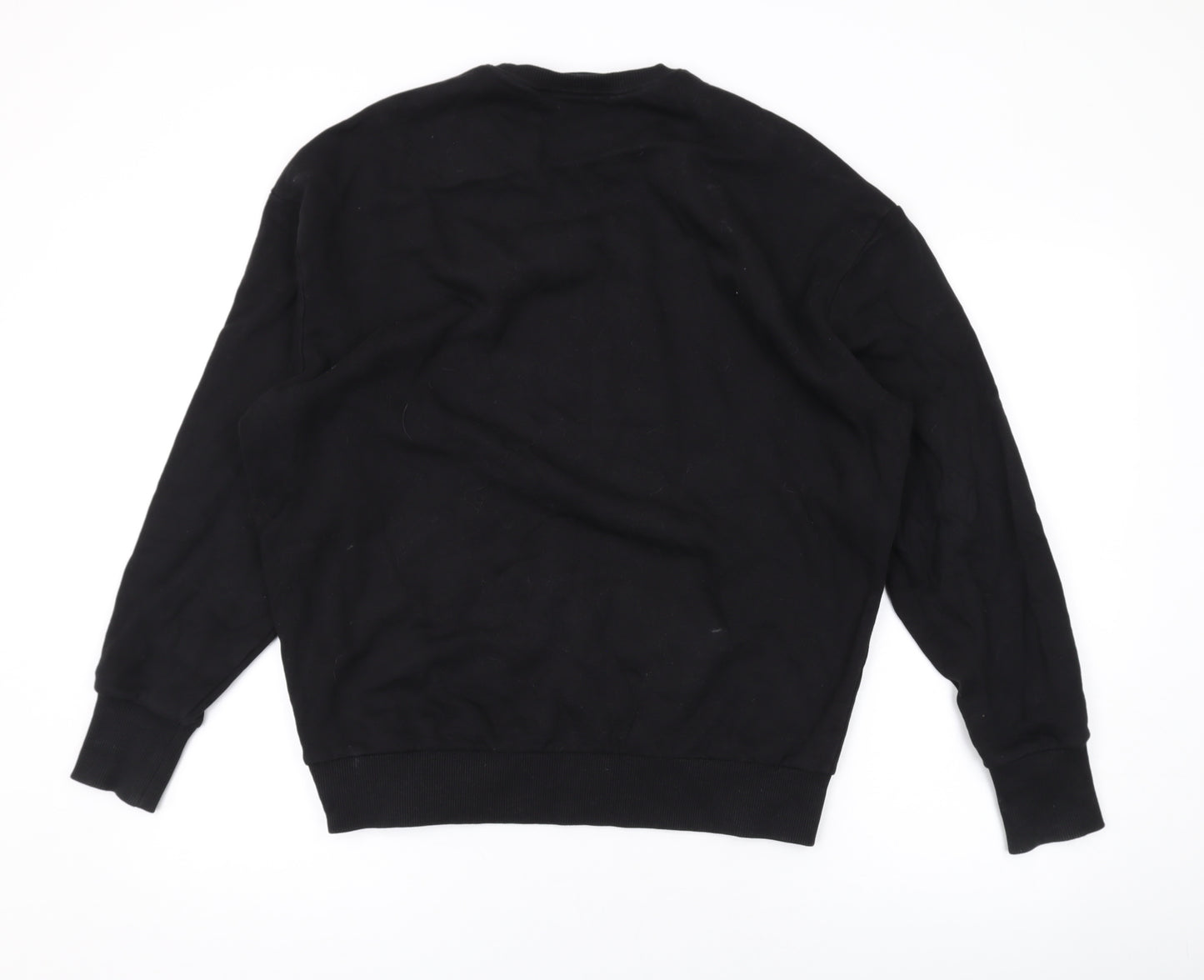 ASOS Womens Black Cotton Pullover Sweatshirt Size 10 Pullover