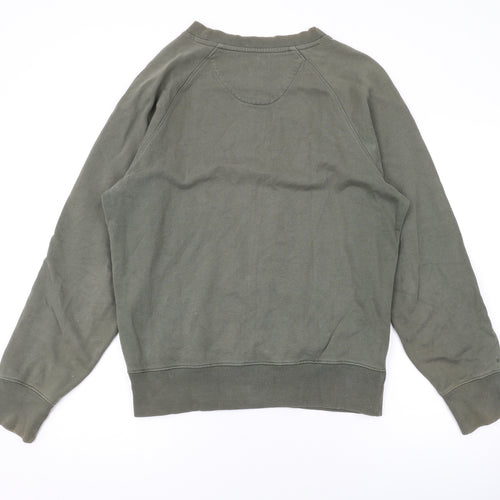 Realm & Empire Mens Green Cotton Pullover Sweatshirt Size S