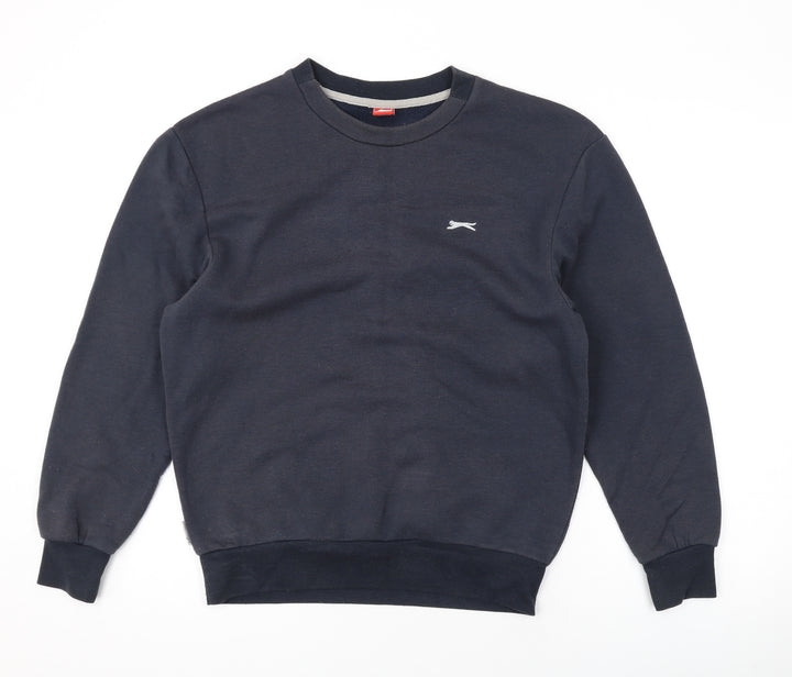 Slazenger Boys Blue Cotton Pullover Sweatshirt Size 13 Years Pullover