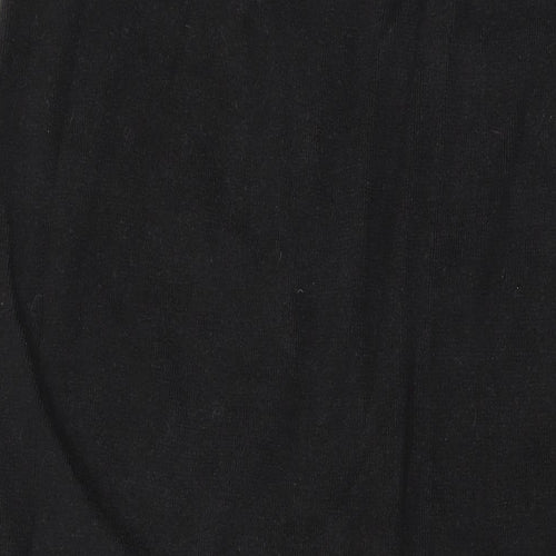 Klass Womens Black Cotton A-Line Skirt Size XL