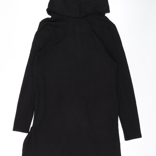 Dorothy Perkins Womens Black Roll Neck Polyester Pullover Jumper Size 10