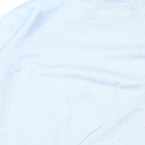 Debenhams Womens Blue Round Neck Acrylic Pullover Jumper Size 14