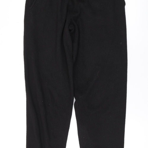 Jack Wills Womens Black Polyester Trousers Size 10 L28 in Regular