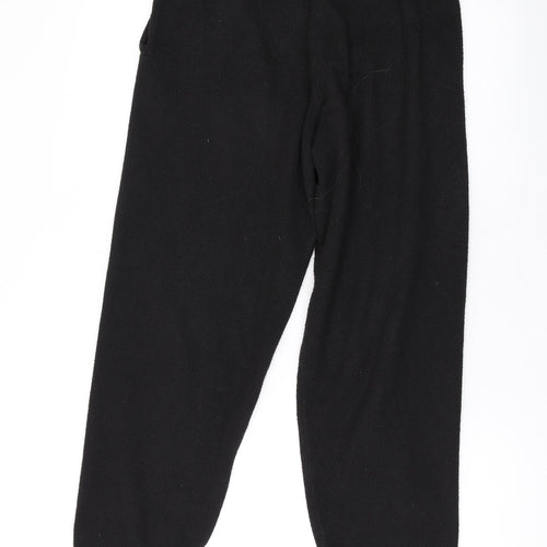 Jack Wills Womens Black Polyester Trousers Size 10 L28 in Regular