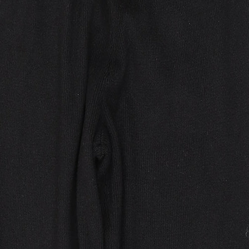 Jack Wills Womens Black Polyester Trousers Size 10 L28 in Regular