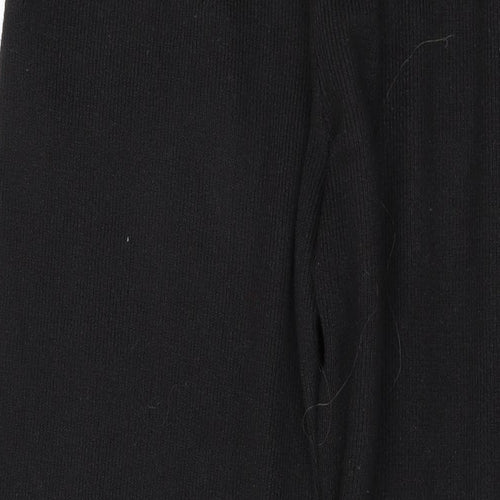 Jack Wills Womens Black Polyester Trousers Size 10 L28 in Regular