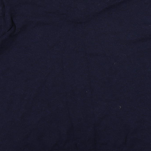 NEXT Mens Blue Collared Cotton Pullover Jumper Size M Long Sleeve