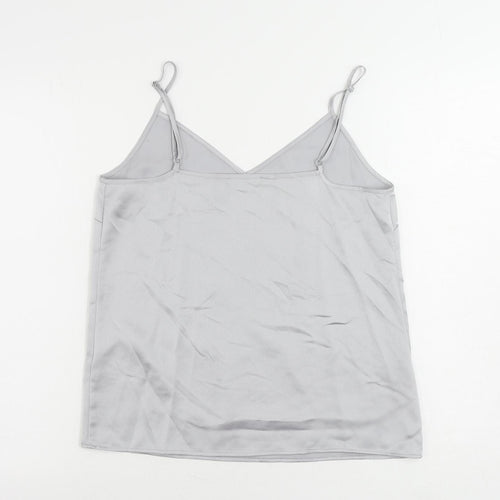Marks and Spencer Womens Grey Polyester Camisole Tank Size 10 V-Neck