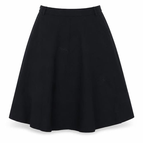 Zara Womens Blue Polyester Flare Skirt Size S Zip - Elastic Waist