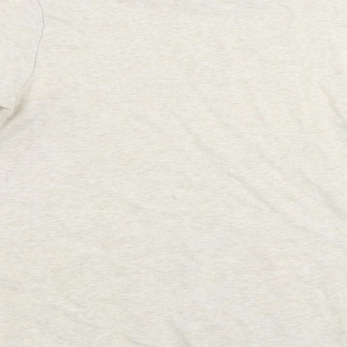 Find Mens Beige Cotton Pullover Sweatshirt Size S