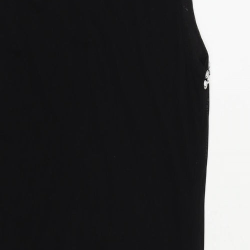 Select Womens Black Polyester Shift Size L Boat Neck Pullover - Embellished