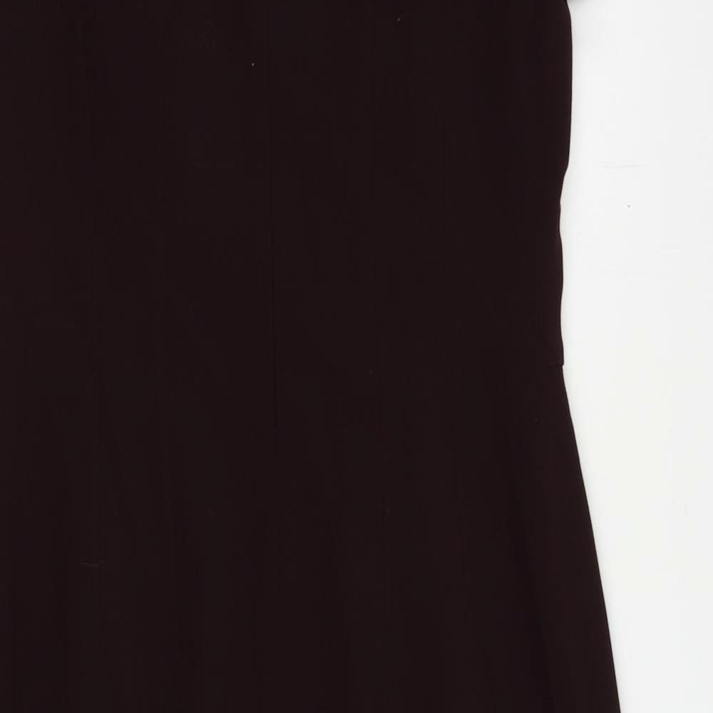 Jigsaw Womens Purple Polyester Pencil Dress Size 10 Boat Neck Zip