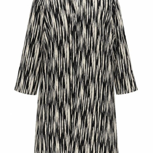 Marks and Spencer Womens Black Geometric Viscose Kimono Blouse Size 8 V-Neck - Open