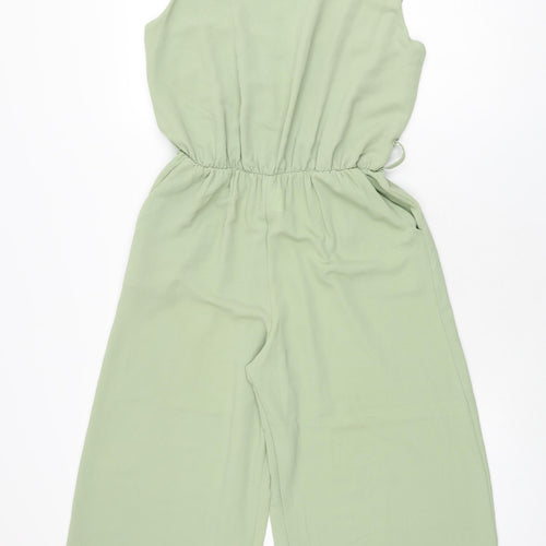 Boohoo Womens Green Polyester Jumpsuit One-Piece Size 10 L20 in Pullover
