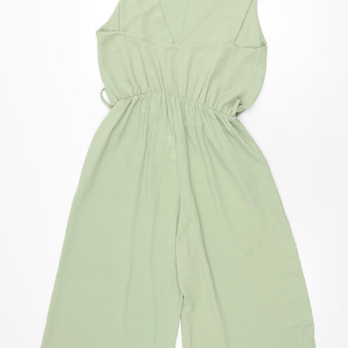 Boohoo Womens Green Polyester Jumpsuit One-Piece Size 10 L20 in Pullover