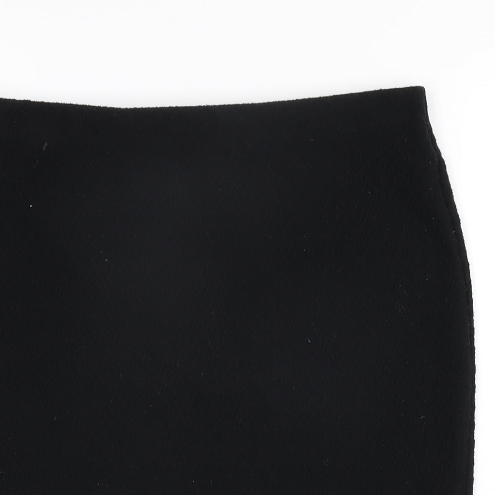 Marks and Spencer Womens Black Polyester Straight & Pencil Skirt Size 12